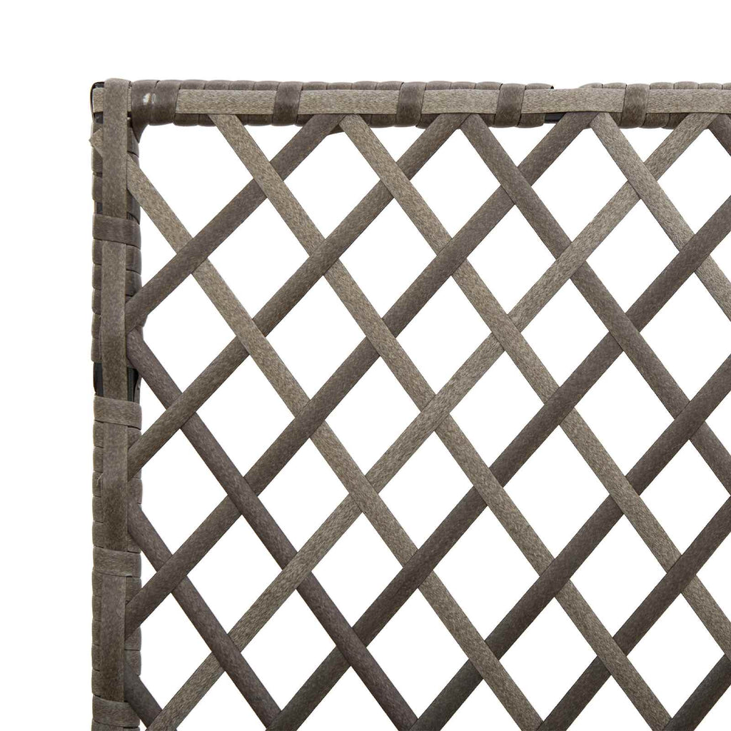 Garden Planter with Trellis Grey 35 x 30 x 135 cm
