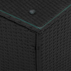 Mesa lateral Negro ratán sintético