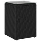 Mesa lateral Negro ratán sintético