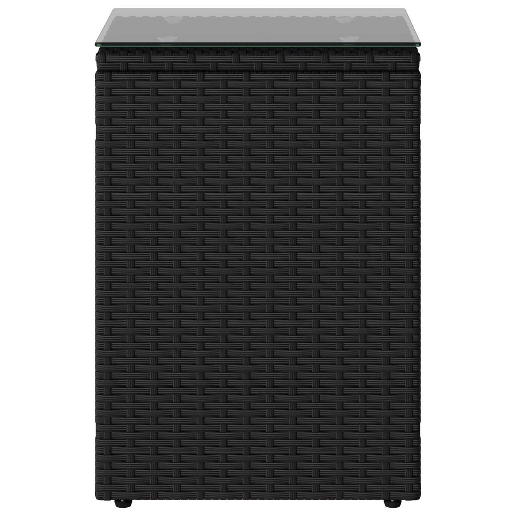 Mesa lateral Negro ratán sintético