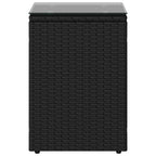 Mesa lateral Negro ratán sintético