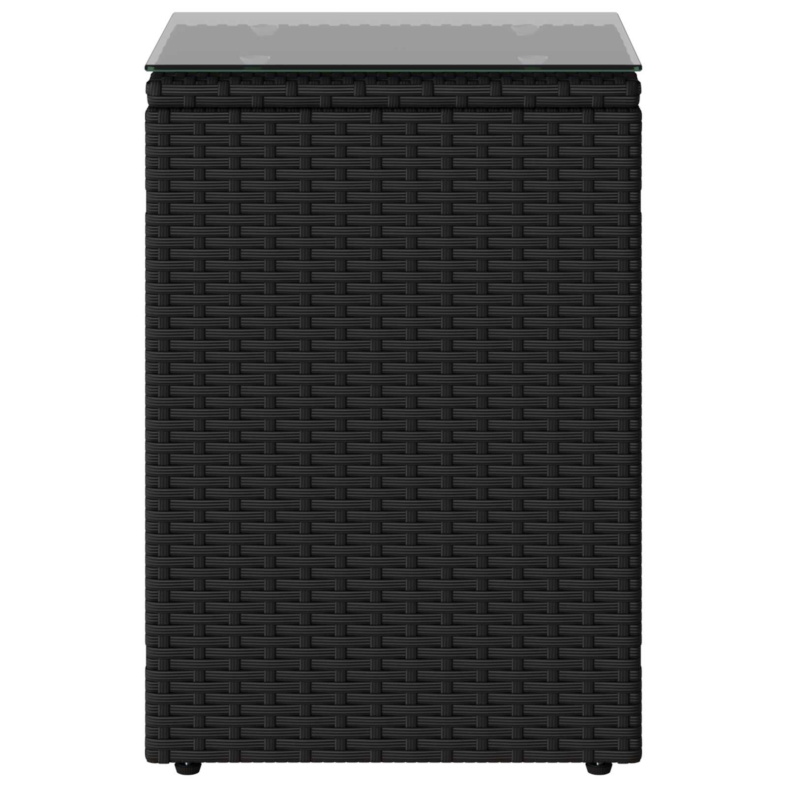 Mesa lateral Negro ratán sintético