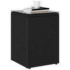 Mesa lateral Negro ratán sintético