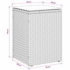 Mesa lateral Negro ratán sintético