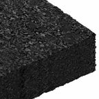 Patio de gránulo de goma 25 pcs Negro 9 x 6 x 2 cm Goma