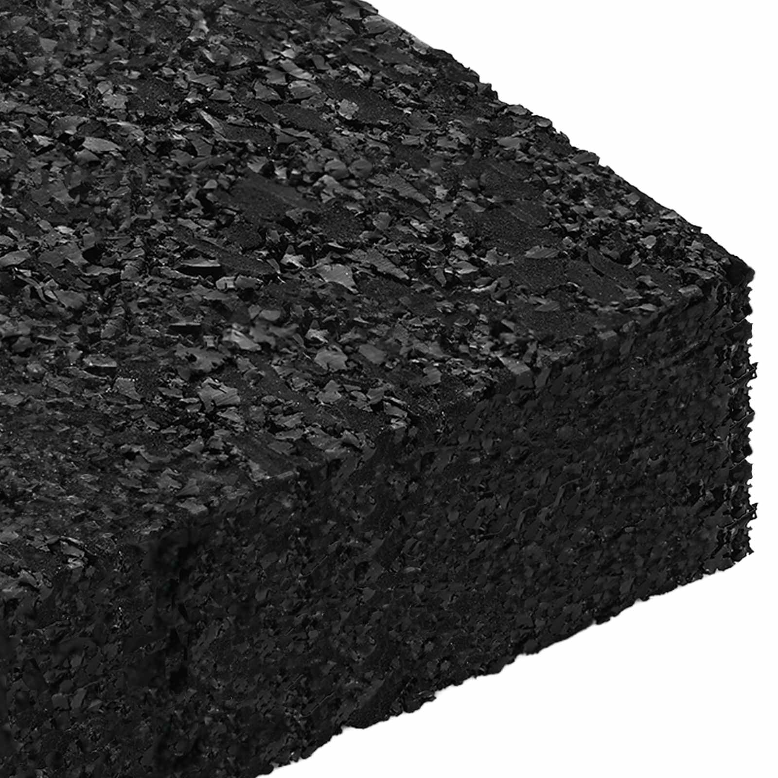 Patio de gránulo de goma 25 pcs Negro 9 x 6 x 2 cm Goma