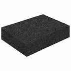 Patio de gránulo de goma 25 pcs Negro 9 x 6 x 2 cm Goma