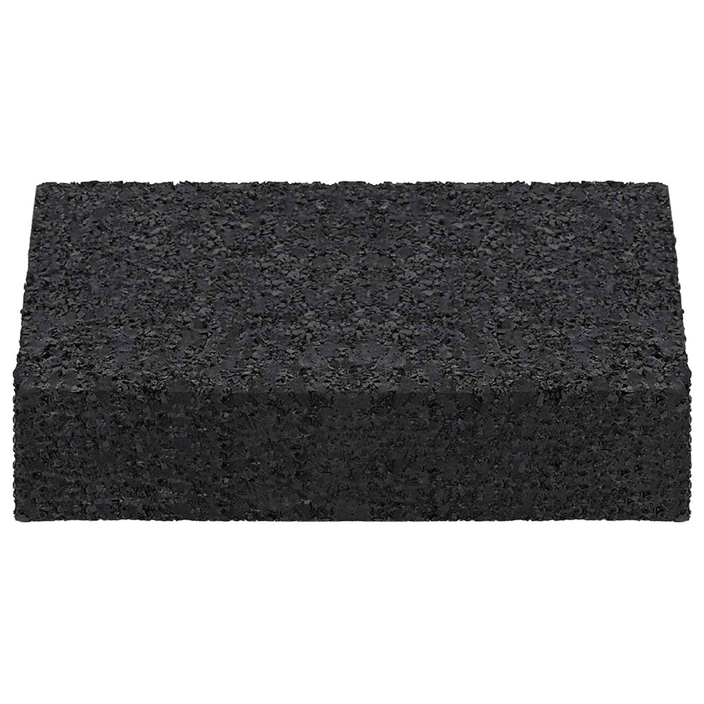 Patio de gránulo de goma 25 pcs Negro 9 x 6 x 2 cm Goma