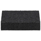 Patio de gránulo de goma 25 pcs Negro 9 x 6 x 2 cm Goma