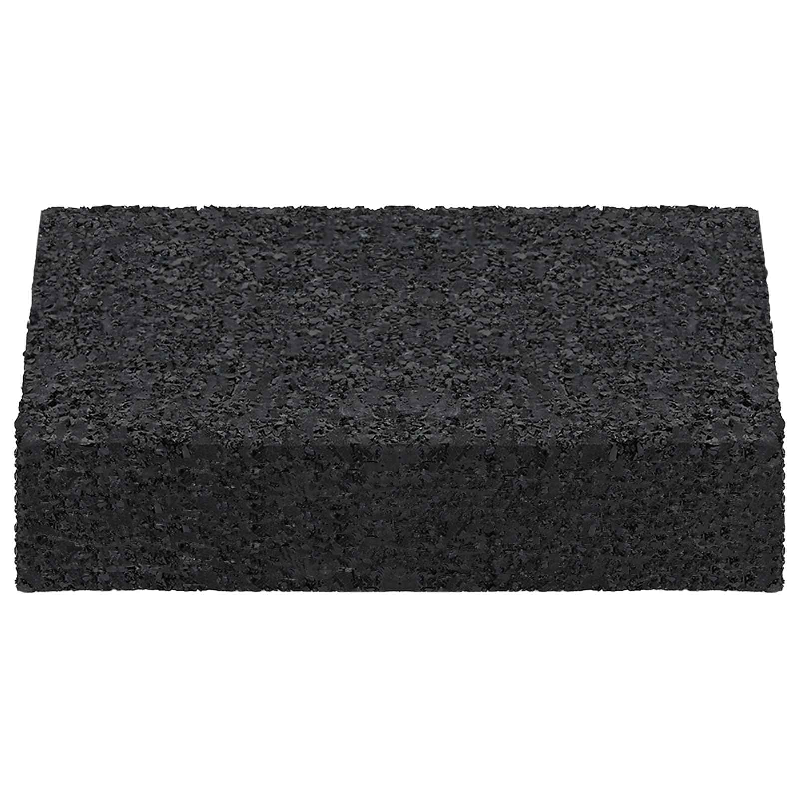 Patio de gránulo de goma 25 pcs Negro 9 x 6 x 2 cm Goma