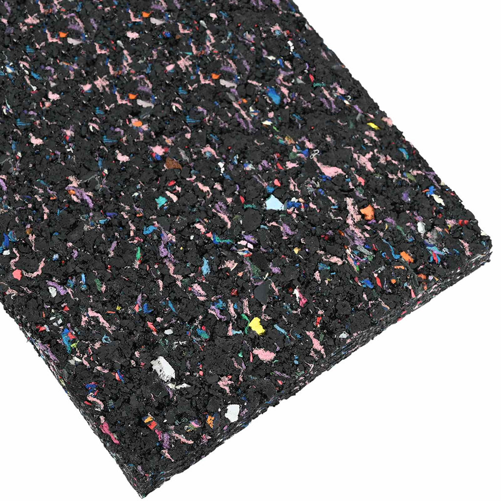 Rollo de gránulos de caucho Negro 1000 x 10 x 0,3 cm Goma