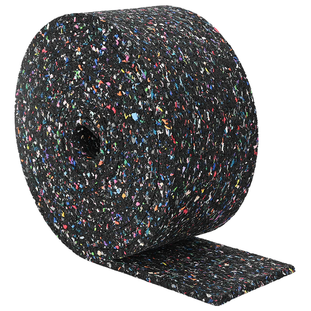 Rollo de gránulos de caucho Negro 1000 x 10 x 0,3 cm Goma