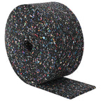 Rollo de gránulos de caucho Negro 1000 x 10 x 0,3 cm Goma