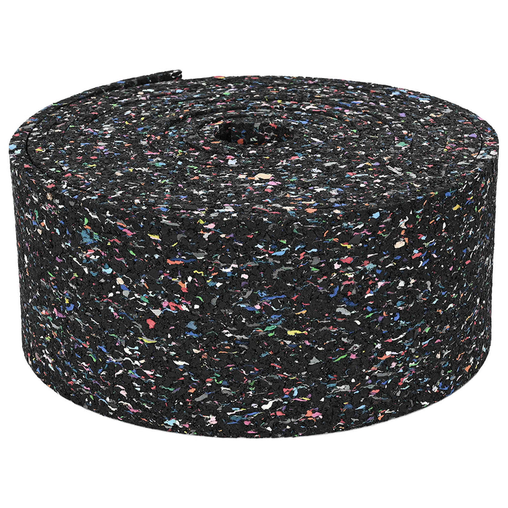 Rollo de gránulos de caucho Negro 1000 x 10 x 0,3 cm Goma