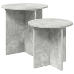 Conjunto de mesas auxiliares 2 pcs Gris Hormigón