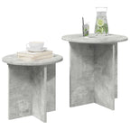 Conjunto de mesas auxiliares 2 pcs Gris Hormigón