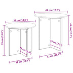 Conjunto de mesas auxiliares 2 pcs Gris Hormigón