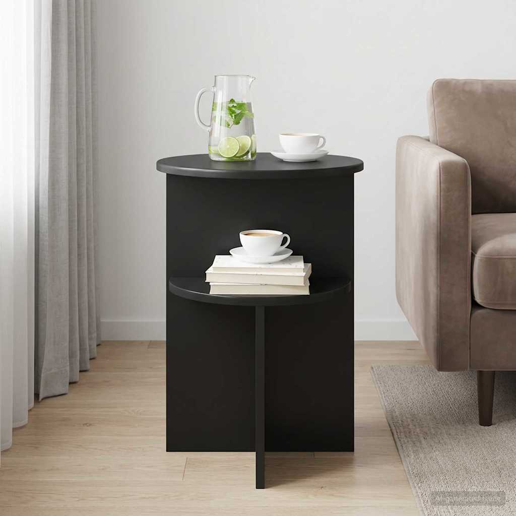Side Table Brillante Ø 39.5 x 55 cm Engineered Wood
