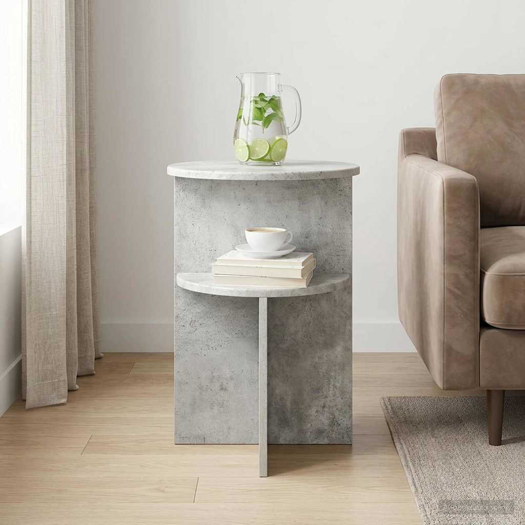 Side Table Brillante Ø 39.5 x 55 cm Engineered Wood