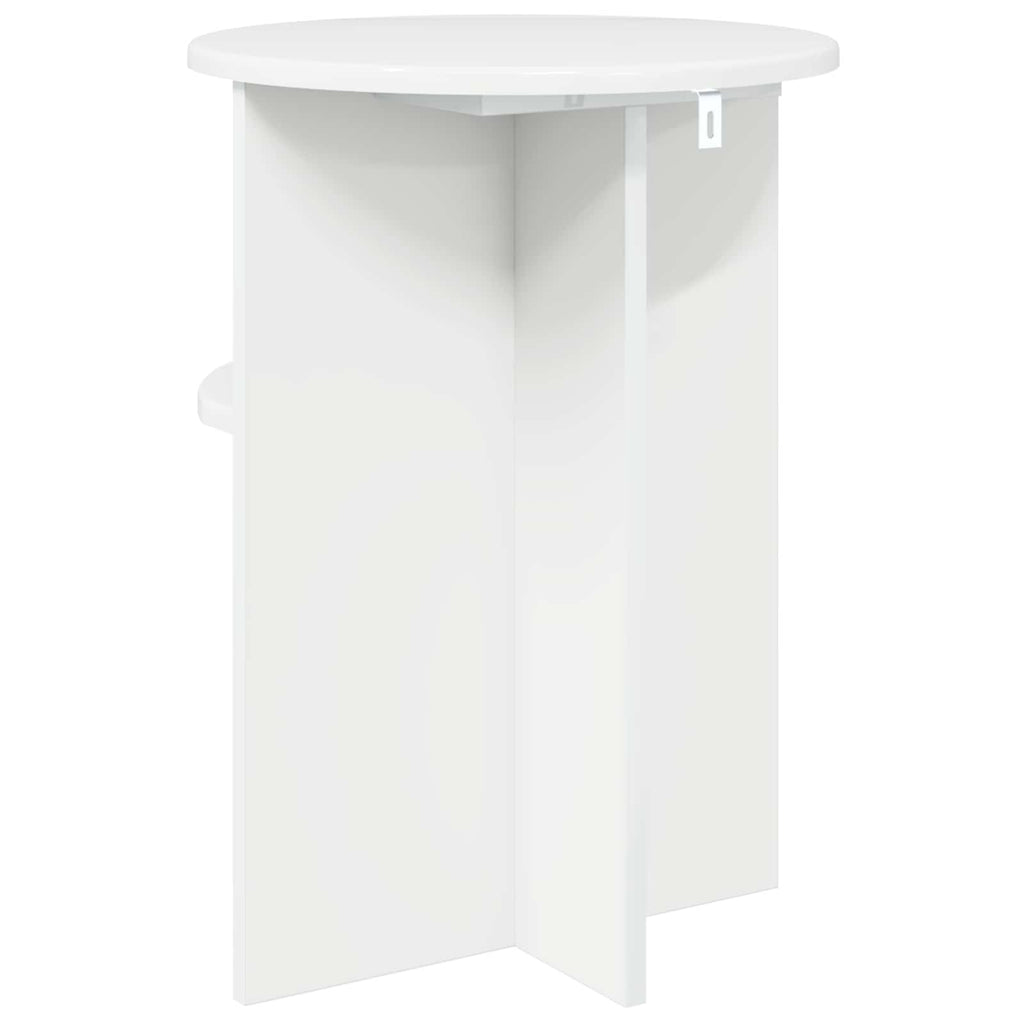Mesa lateral Brillante Ø 39,5 x 55 cm Madera de Ingeniería