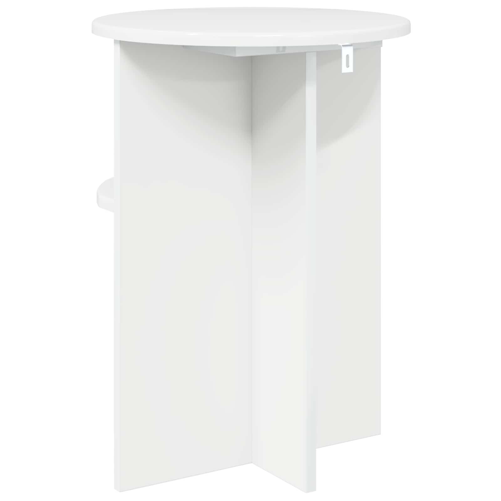 Mesa lateral Brillante Ø 39,5 x 55 cm Madera de Ingeniería