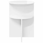 Mesa lateral Brillante Ø 39,5 x 55 cm Madera de Ingeniería