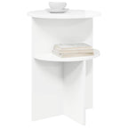 Mesa lateral Brillante Ø 39,5 x 55 cm Madera de Ingeniería