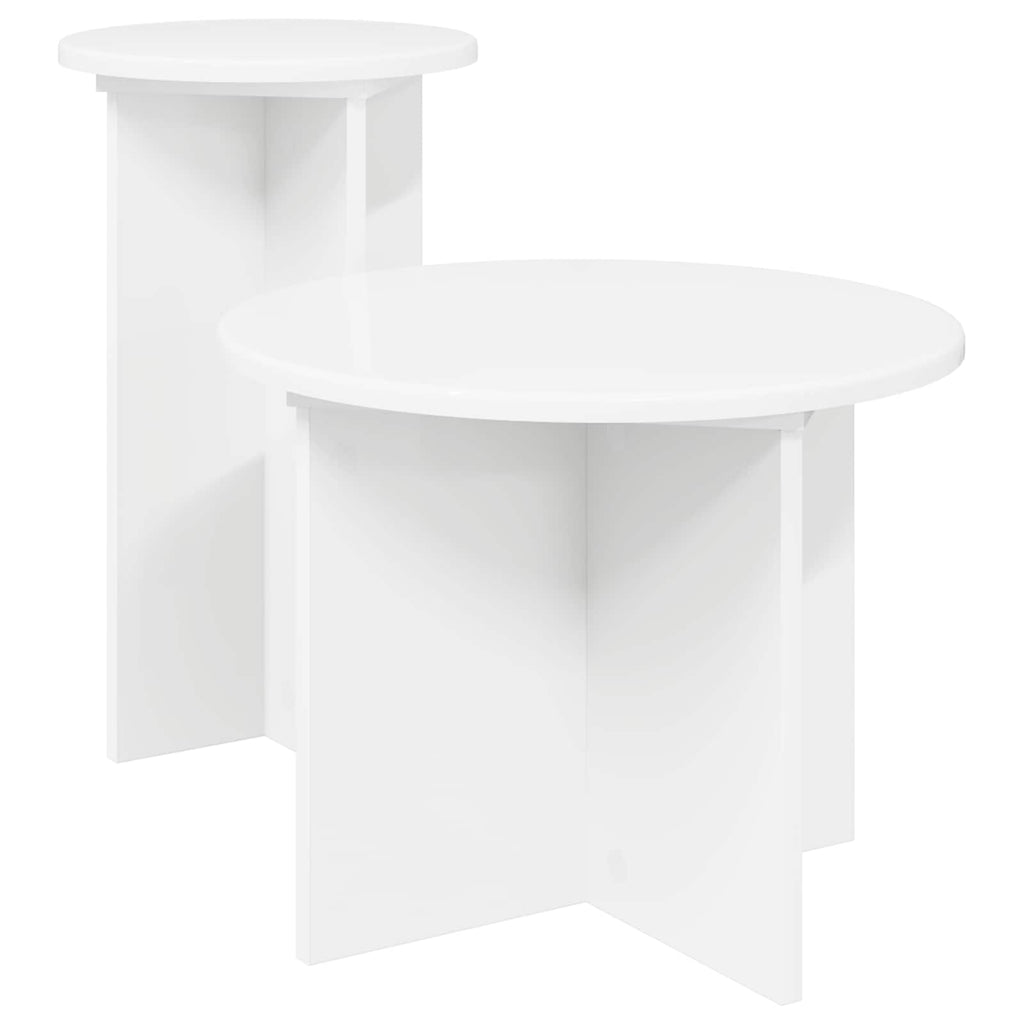 Conjunto de mesas auxiliares 2 pcs Gris Hormigón
