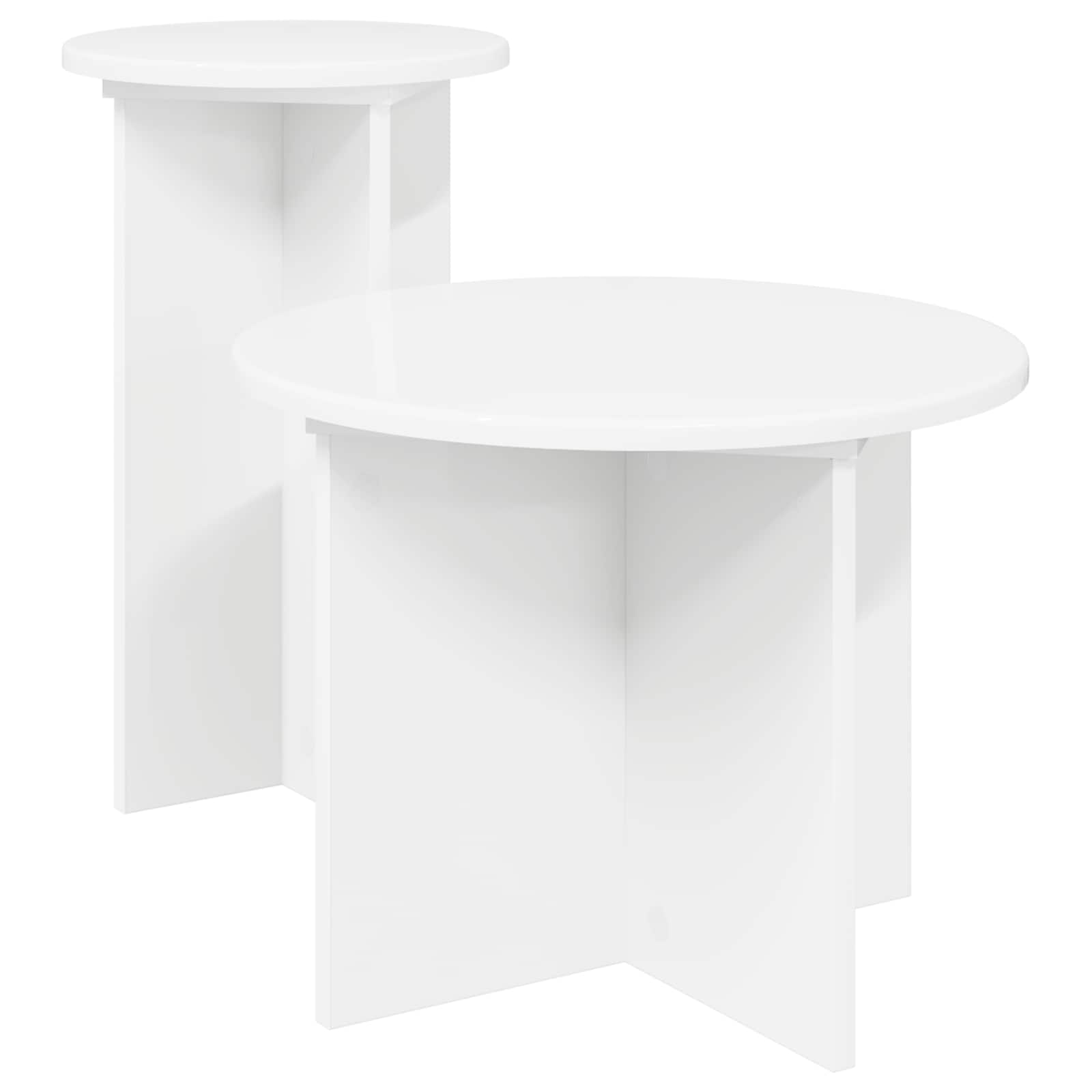Conjunto de mesas auxiliares 2 pcs Gris Hormigón