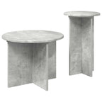 Conjunto de mesas auxiliares 2 pcs Gris Hormigón
