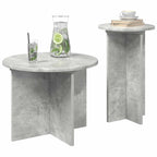 Conjunto de mesas auxiliares 2 pcs Gris Hormigón