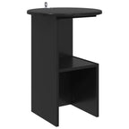 Mesa lateral Roble Negro Ø 39,5 x 55 cm Madera de Ingeniería