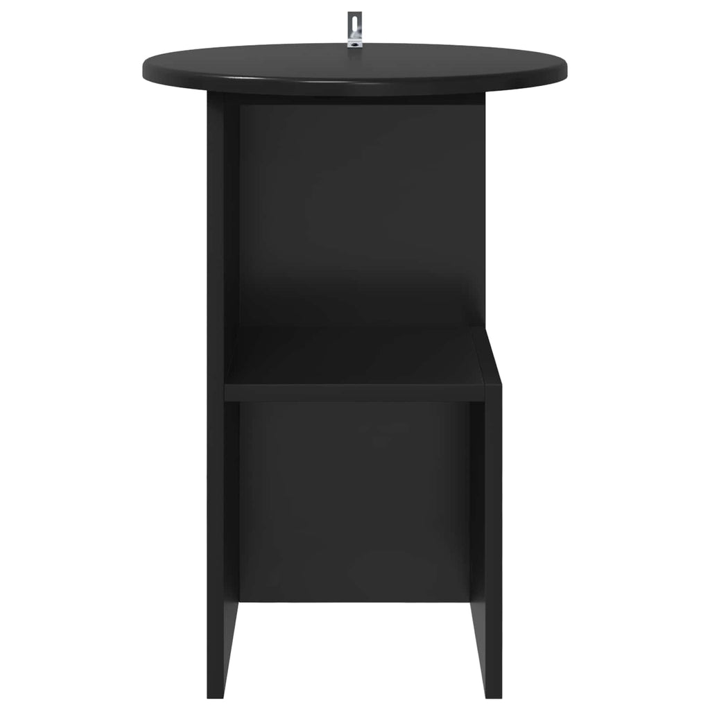 Mesa lateral Roble Negro Ø 39,5 x 55 cm Madera de Ingeniería