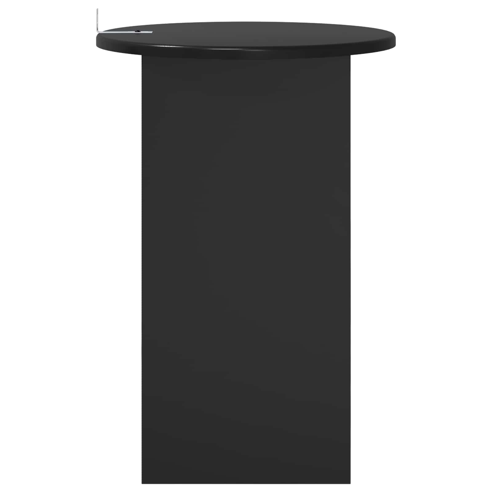 Mesa lateral Roble Negro Ø 39,5 x 55 cm Madera de Ingeniería