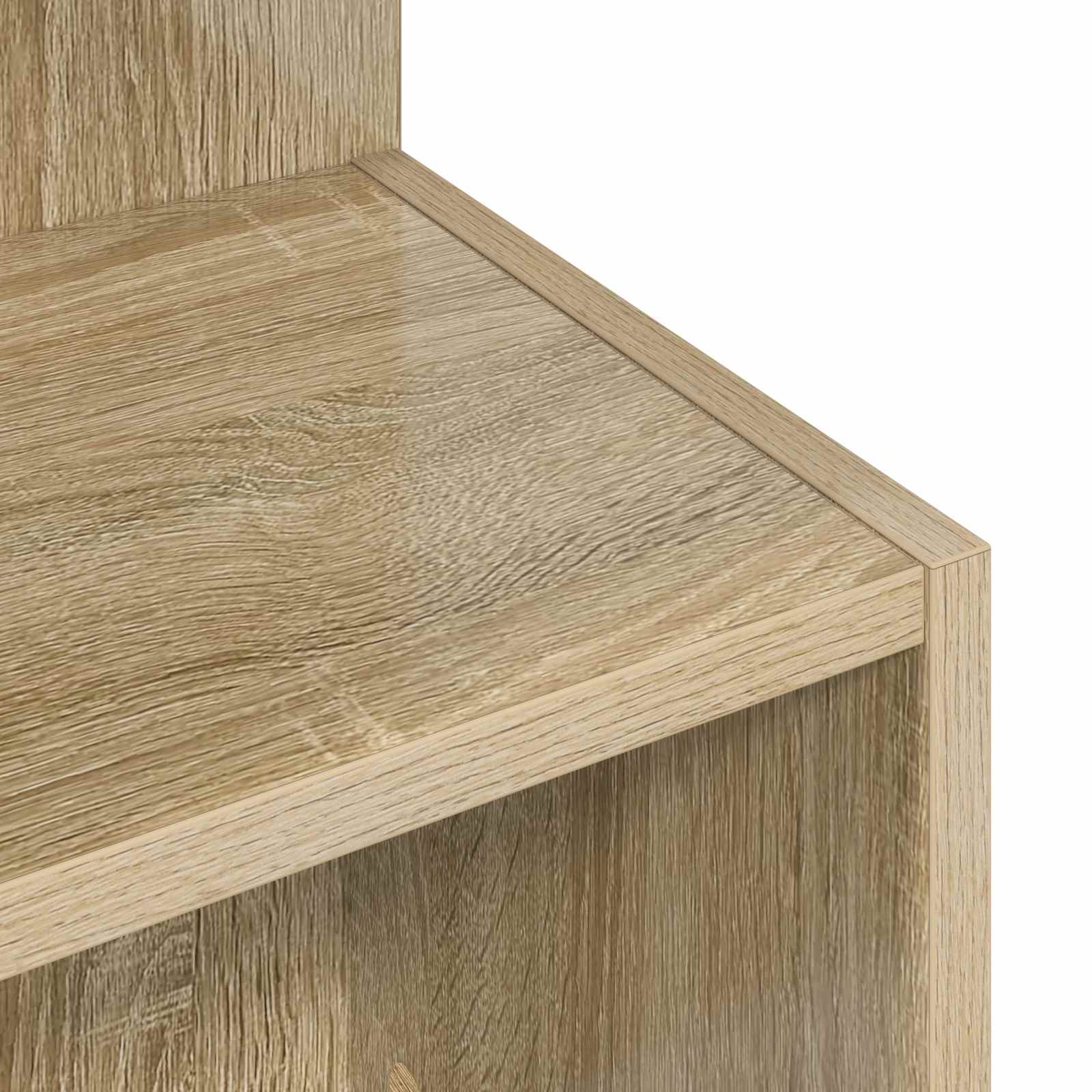 Mesa lateral Roble Sonoma Ø 39,5 x 55 cm Madera de Ingeniería