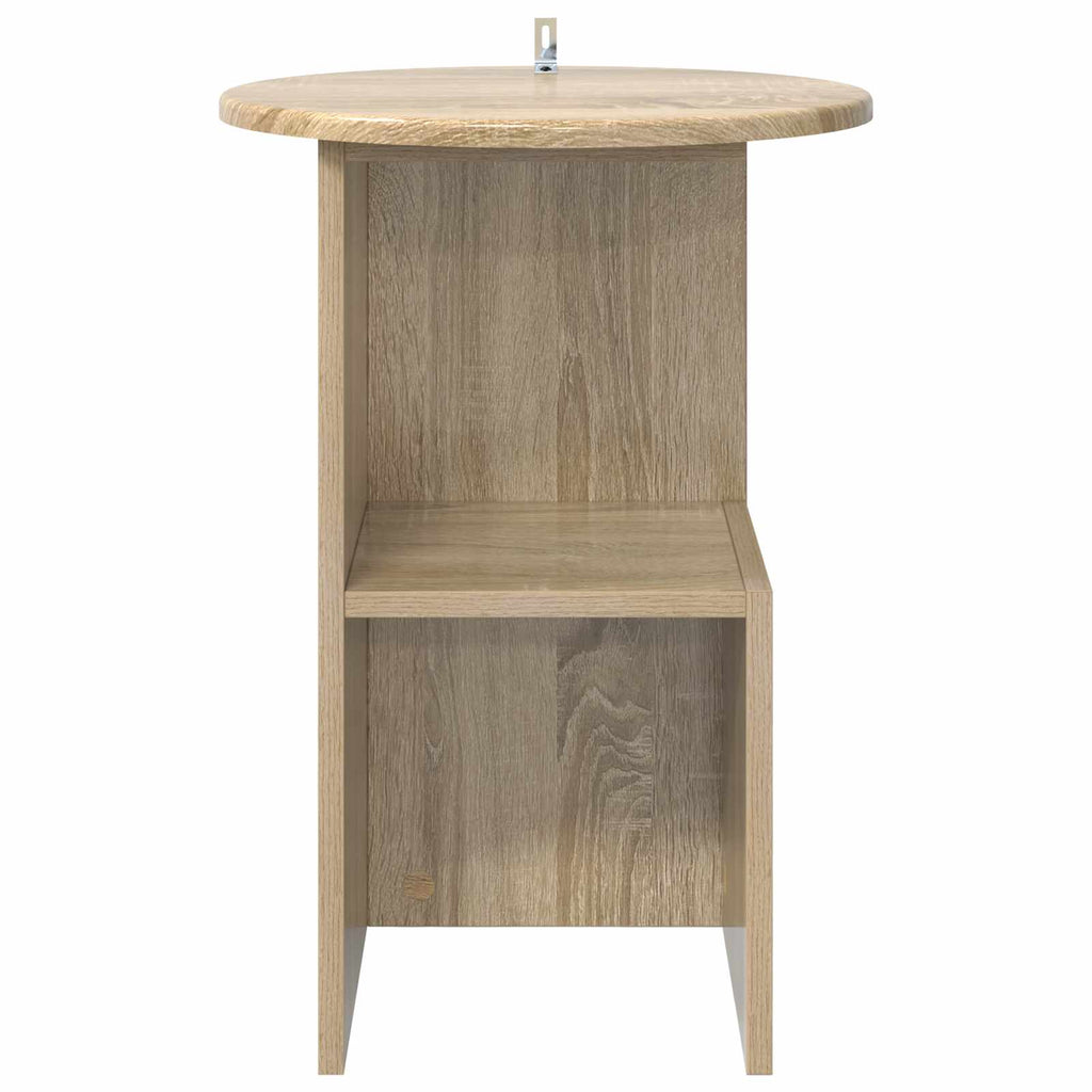 Mesa lateral Roble Sonoma Ø 39,5 x 55 cm Madera de Ingeniería