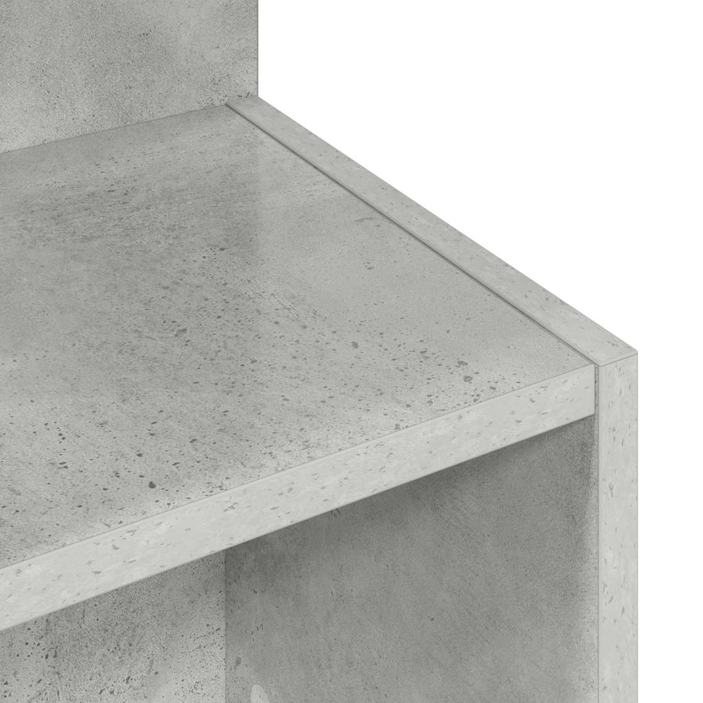 Mesa lateral Gris Hormigón Ø 39,5 x 55 cm Madera de Ingeniería
