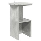 Mesa lateral Gris Hormigón Ø 39,5 x 55 cm Madera de Ingeniería