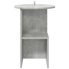 Mesa lateral Gris Hormigón Ø 39,5 x 55 cm Madera de Ingeniería