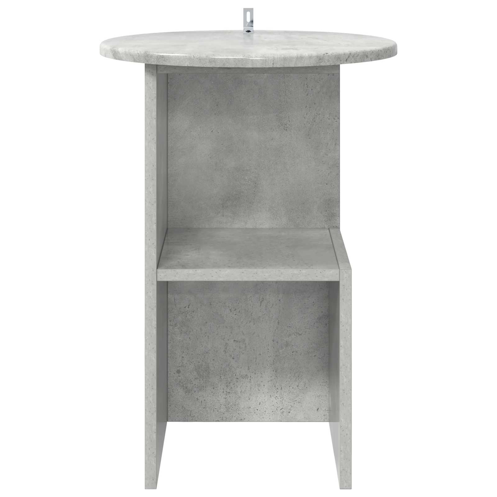 Mesa lateral Gris Hormigón Ø 39,5 x 55 cm Madera de Ingeniería