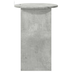 Mesa lateral Gris Hormigón Ø 39,5 x 55 cm Madera de Ingeniería