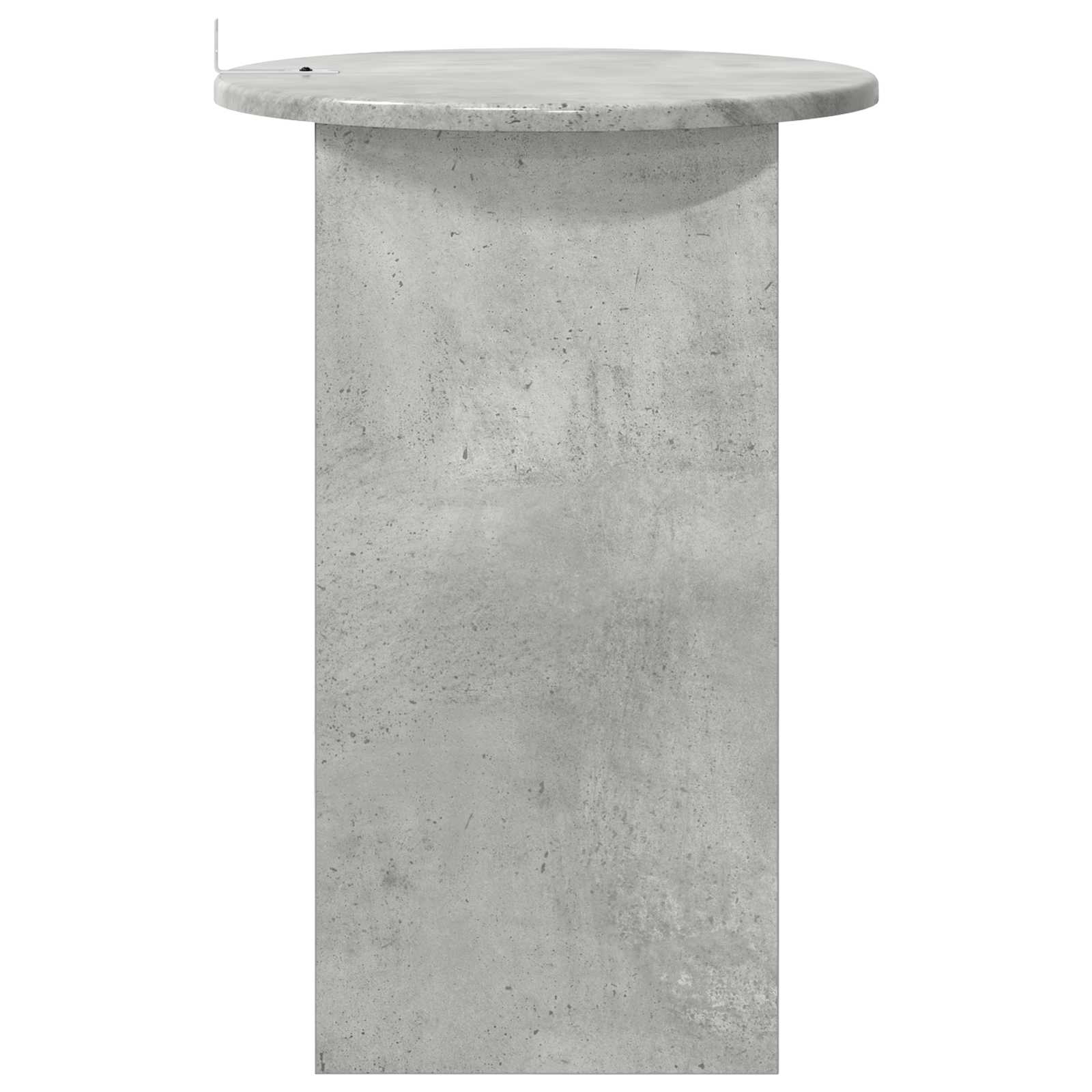Mesa lateral Gris Hormigón Ø 39,5 x 55 cm Madera de Ingeniería