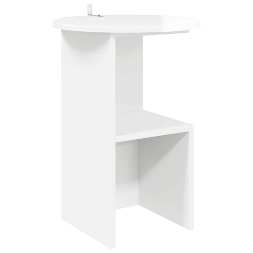 Mesa lateral Brillante Ø 39,5 x 55 cm Madera de Ingeniería