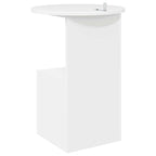 Mesa lateral Brillante Ø 39,5 x 55 cm Madera de Ingeniería