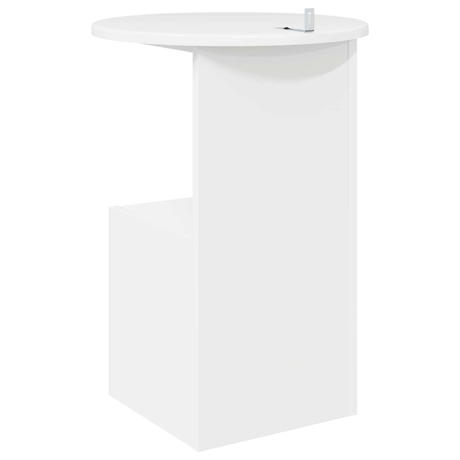 Mesa lateral Brillante Ø 39,5 x 55 cm Madera de Ingeniería