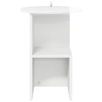 Mesa lateral Brillante Ø 39,5 x 55 cm Madera de Ingeniería