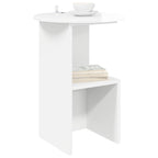 Mesa lateral Brillante Ø 39,5 x 55 cm Madera de Ingeniería