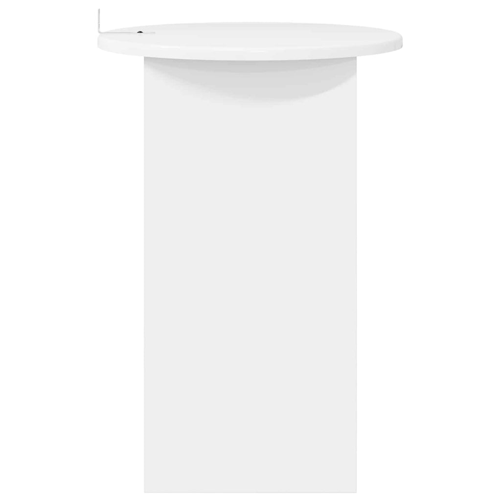 Mesa lateral Brillante Ø 39,5 x 55 cm Madera de Ingeniería