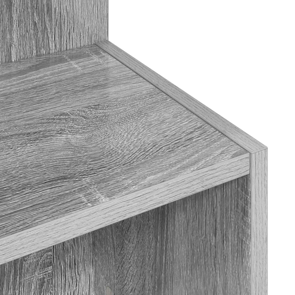 Mesa lateral Gris Sonoma Ø 39,5 x 55 cm Madera de Ingeniería