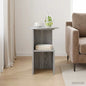 Mesa lateral Gris Sonoma Ø 39,5 x 55 cm Madera de Ingeniería